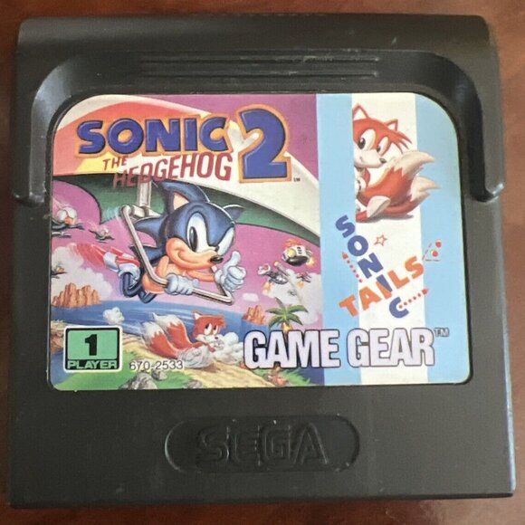 Sonic The Hedgehog 2 Game Gear Cartridge Only - Picture 1 of 2